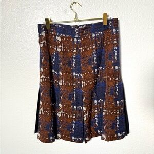 Tory Burch Hull pleated wool silk skirt size 4
